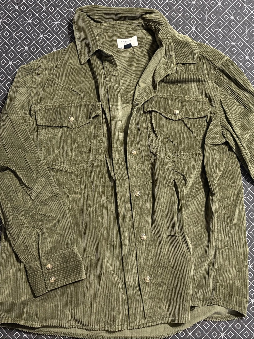 American Eagle Corduroy Button Up Shacket